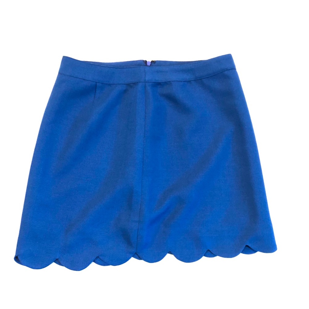 Very J electric blue scalloped skirt Size S